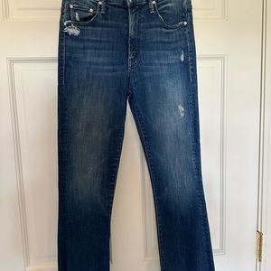 MOTHER Size 26 Insider Crop Step Fray Jeans